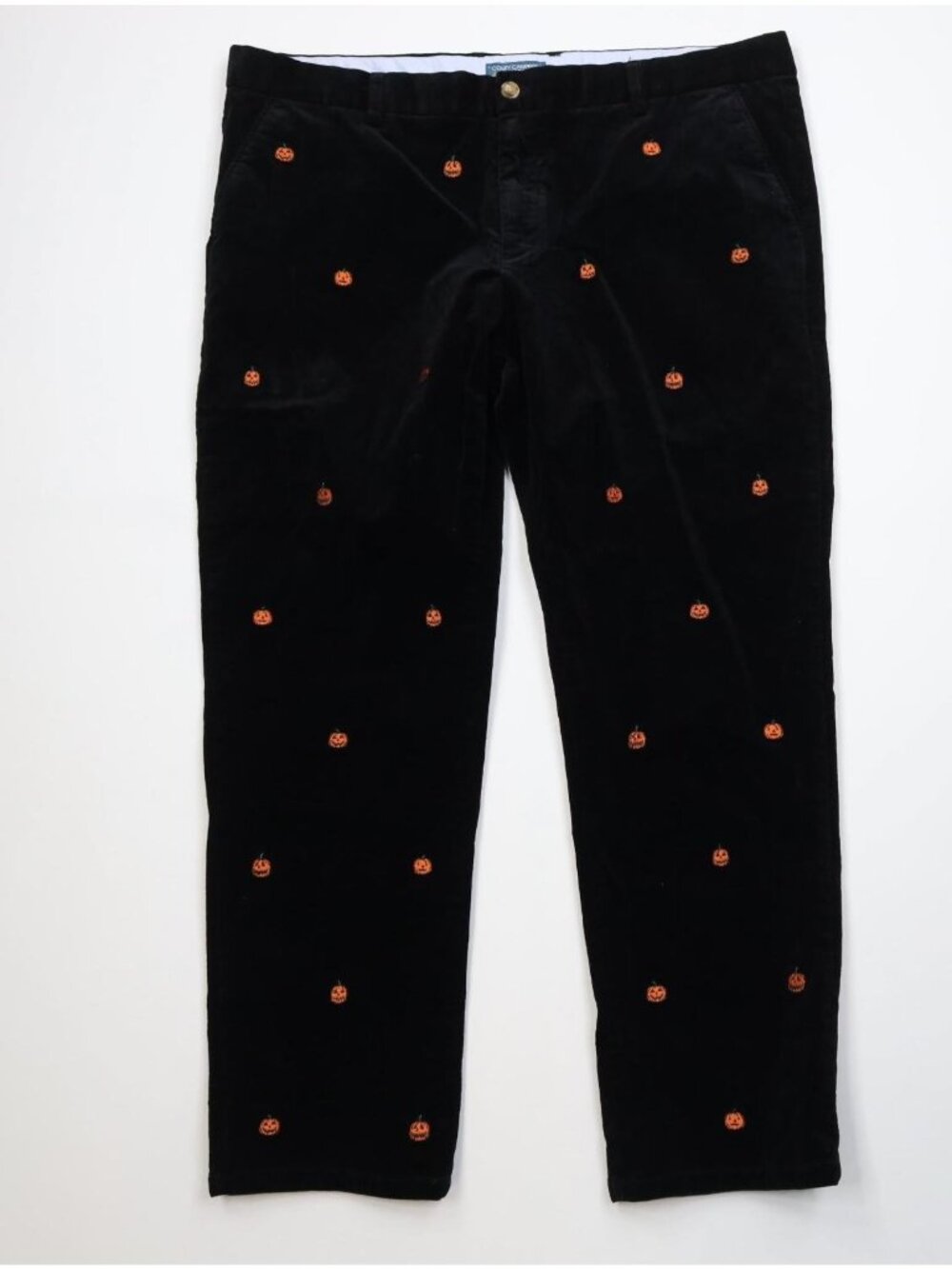 Kiel Patrick James Comfy Campfire Mens 42x30 Halloween Pumpkin Corduroy Pants